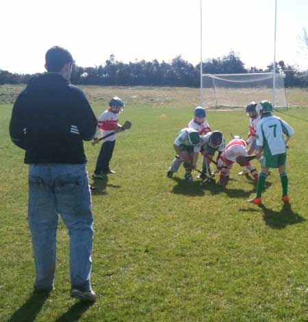 Action from the under 10 blitz at Setanta.