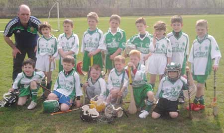 One of teh Aodh Ruadh teams which competed at the under 8 blitz in Strabane.