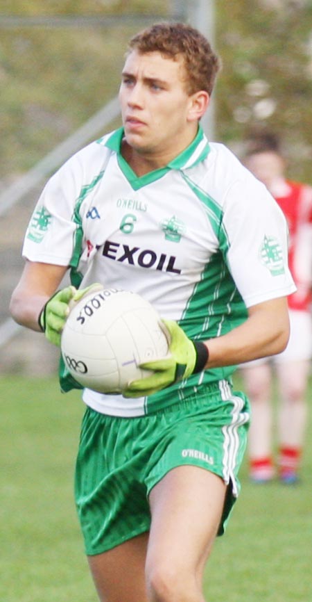 Action from the under 18 league clash between Aodh Ruadh and Dungloe.