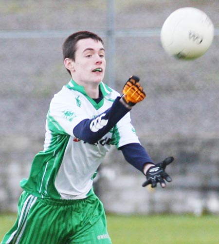 Action from the under 18 league clash between Aodh Ruadh and Dungloe.