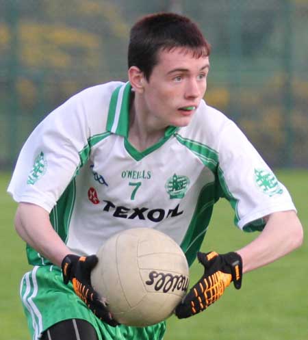 Action from the under 18 league clash between Aodh Ruadh and Four Masters.