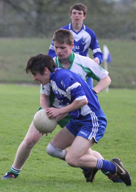 Action from the under 18 league clash between Aodh Ruadh and Four Masters.