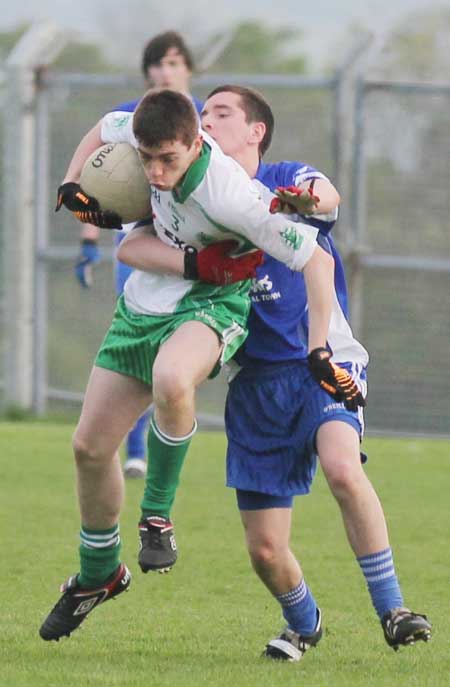 Action from the under 18 league clash between Aodh Ruadh and Four Masters.