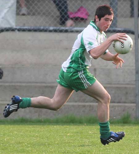 Action from the under 18 league clash between Aodh Ruadh and Four Masters.