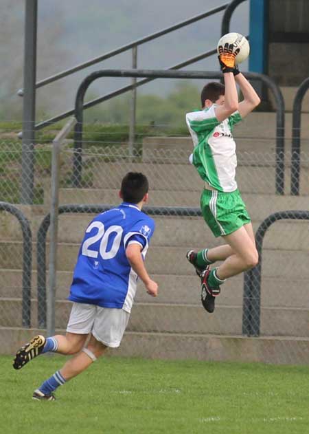 Action from the under 18 league clash between Aodh Ruadh and Four Masters.