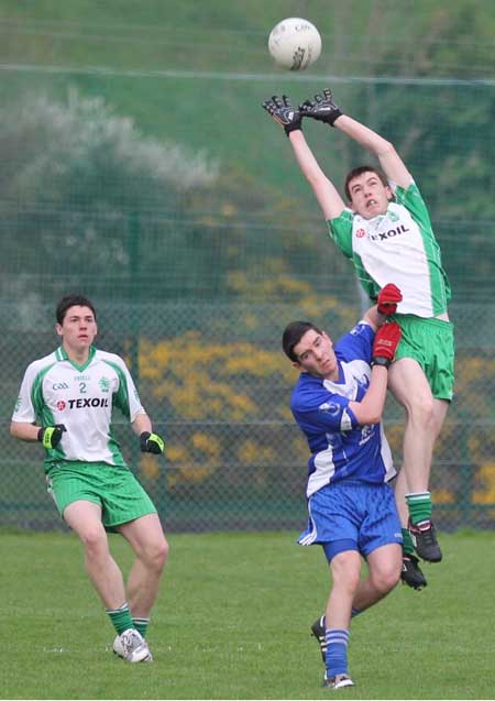 Action from the under 18 league clash between Aodh Ruadh and Four Masters.