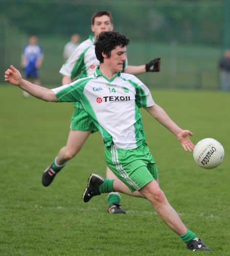 Action from the under 18 league clash between Aodh Ruadh and Four Masters.