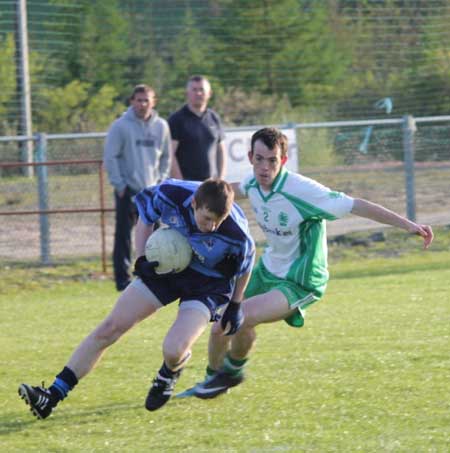 Action from the senior division three match against Milford.