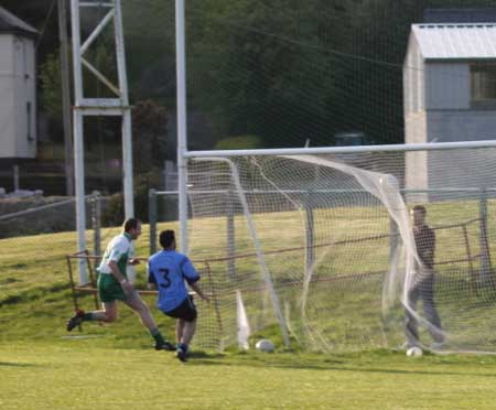 Action from the senior division three match against Milford.