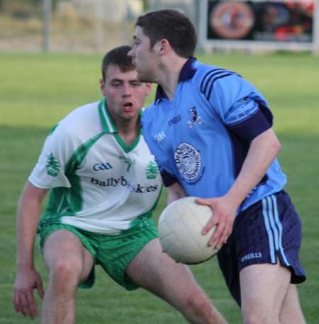 Action from the senior division three match against Milford.