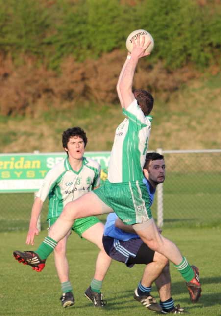 Action from the senior division three match against Milford.