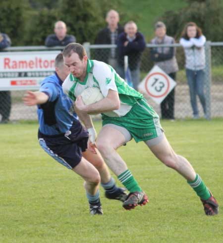 Action from the senior division three match against Milford.