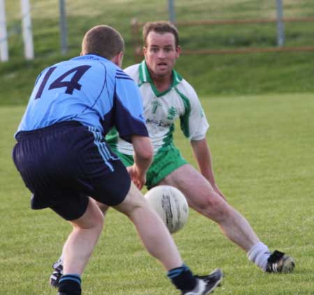 Action from the senior division three match against Milford.