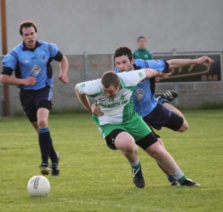 Action from the senior division three match against Milford.