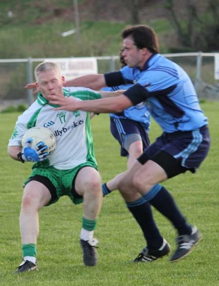 Action from the senior division three match against Milford.