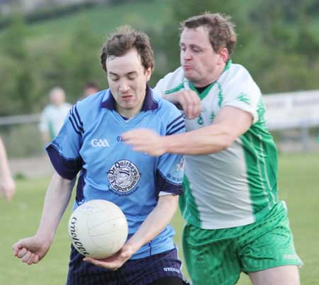 Action from the senior division three match against Milford.