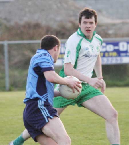 Action from the senior division three match against Milford.