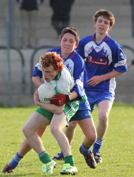 Action from the under 18 league clash between Aodh Ruadh and Four Masters.