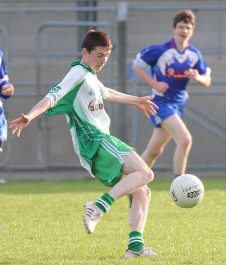 Action from the under 18 league clash between Aodh Ruadh and Four Masters.