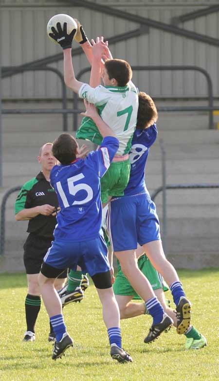 Action from the under 18 league clash between Aodh Ruadh and Four Masters.