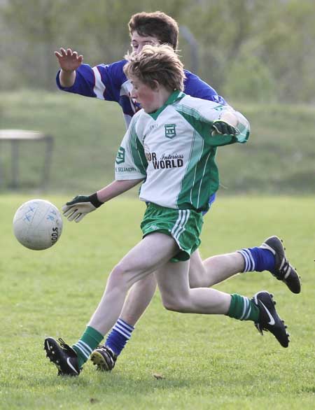 Action from the under 18 league clash between Aodh Ruadh and Four Masters.