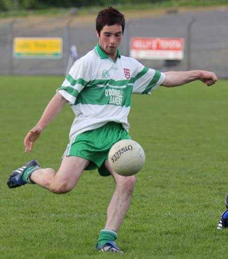 Action from the under 18 league clash between Aodh Ruadh and Four Masters.