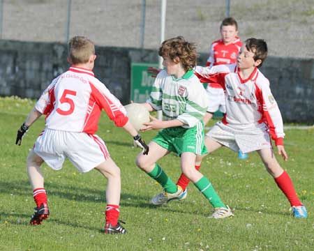 Action from the under 12 Go Games blitz between Aodh Ruadh and Dungloe.