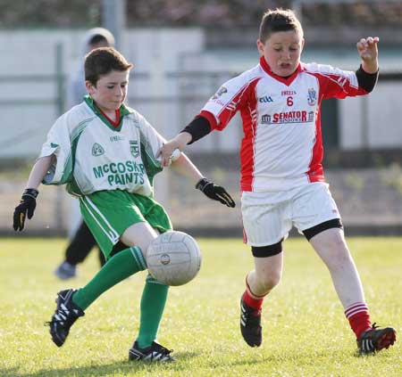 Action from the under 12 Go Games blitz between Aodh Ruadh and Dungloe.