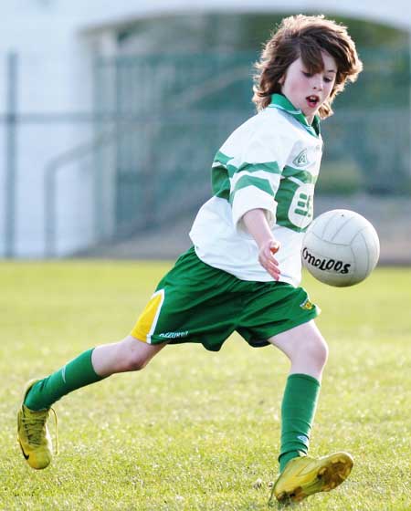 Action from the under 12 Go Games blitz between Aodh Ruadh and Dungloe.