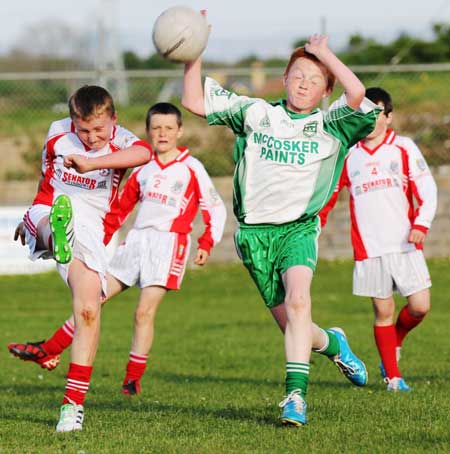 Action from the under 12 Go Games blitz between Aodh Ruadh and Dungloe.