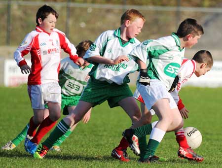 Action from the under 12 Go Games blitz between Aodh Ruadh and Dungloe.