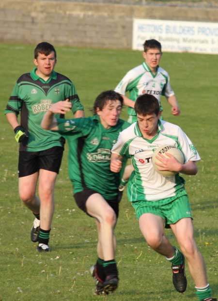 Action from the under 12 Go Games blitz between Aodh Ruadh and Dungloe.