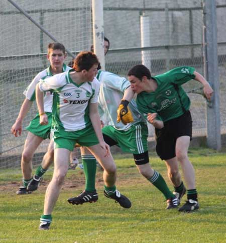 Action from the under 12 Go Games blitz between Aodh Ruadh and Dungloe.