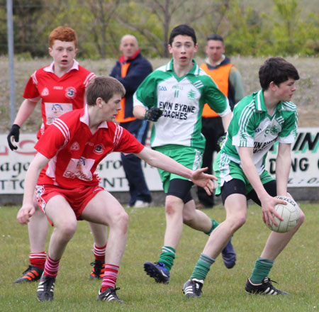 Action from the Southern Minor League final between Aodh Ruadh and Killybegs.