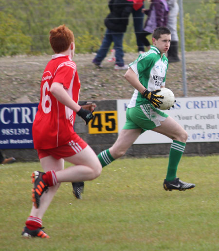 Action from the Southern Minor League final between Aodh Ruadh and Killybegs.