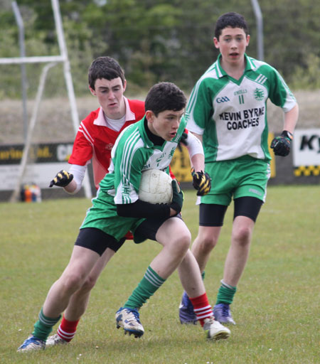 Action from the Southern Minor League final between Aodh Ruadh and Killybegs.