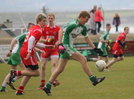 Action from the Southern Minor League final between Aodh Ruadh and Killybegs.