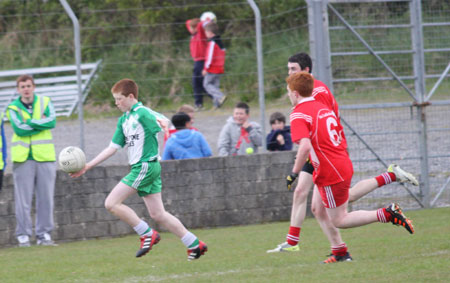 Action from the Southern Minor League final between Aodh Ruadh and Killybegs.