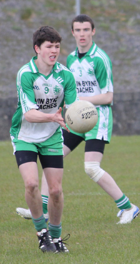 Action from the Southern Minor League final between Aodh Ruadh and Killybegs.