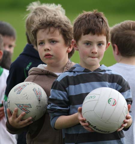 Action from the under 8 training.