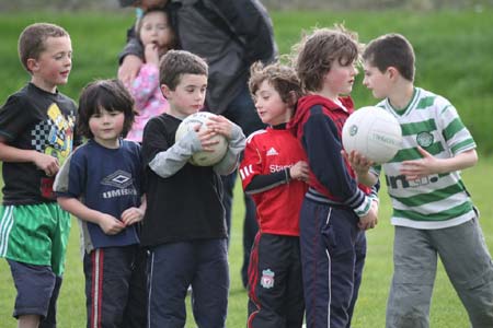 Action from the under 8 training.