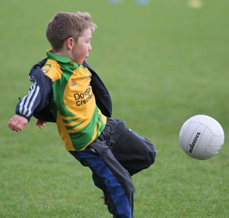 Action from the under 8 training.