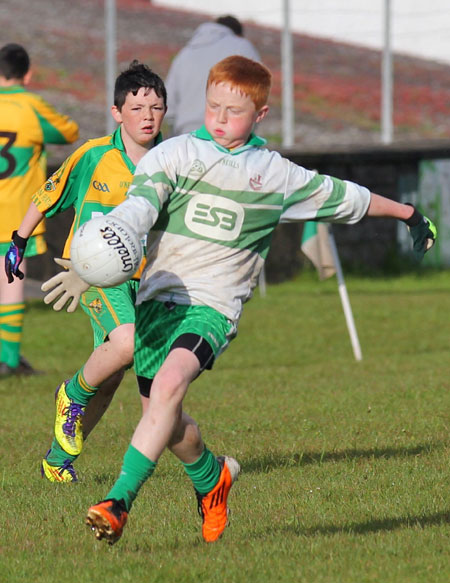 Action from the under 12 league game between Aodh Ruadh and Ardara.