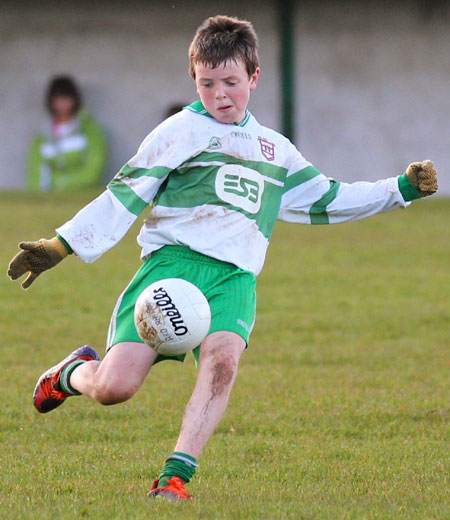 Action from the under 12 league game between Aodh Ruadh and Ardara.