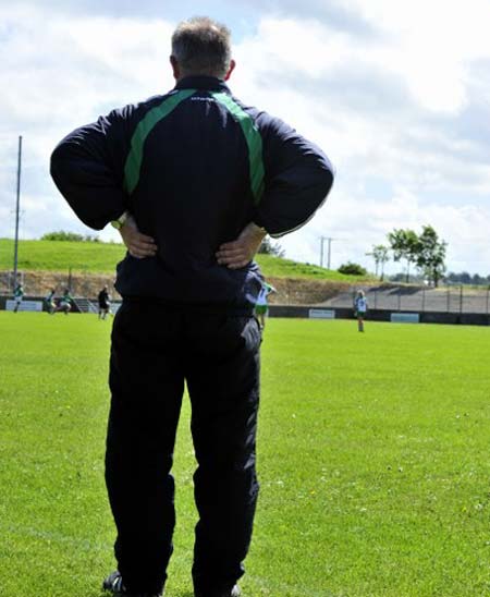Action from the ladies league clash between Aodh Ruadh and MacCumhaills in Pirc Aoidh Ruaidh.