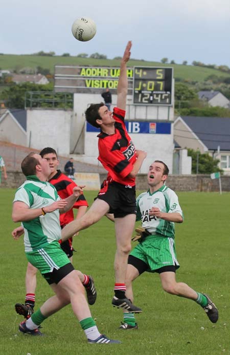 Action from the senior reserve division three match against Urris.