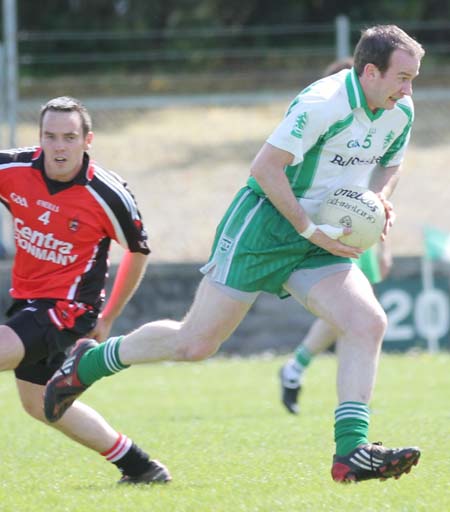 Action from the senior division three match against Milford.