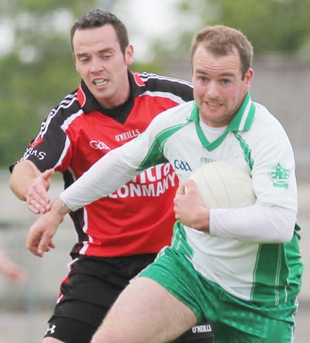 Action from the senior division three match against Milford.