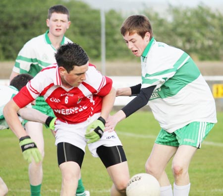 Action from the under 16 Southern Regional final between Aodh Ruadh and Dungloe.