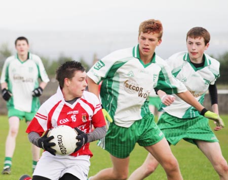 Action from the under 16 Southern Regional final between Aodh Ruadh and Dungloe.